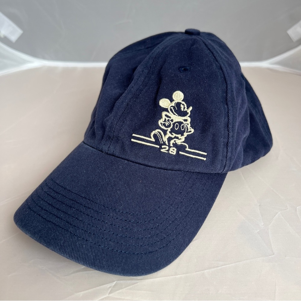 Disney Parks Mickey Mouse Hat Navy Blue Adjustable Baseball Cap